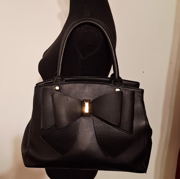 Fashion Man Made Material Black Bow Handbag - Picture 4 of 10